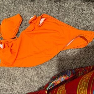Vibrant Orange Bikini Set
